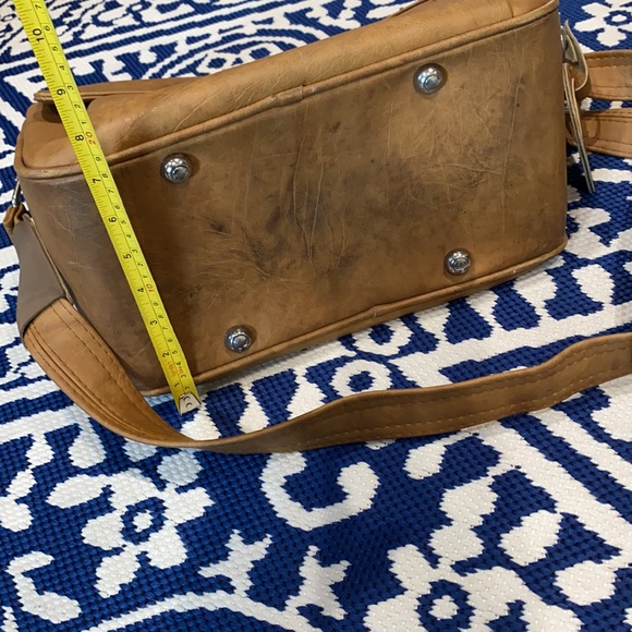 Samsonite Bags Vintage Samsonite Yellow Leather Messenger Bag Poshmark